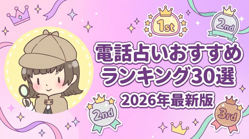 電話占い当たるおすすめランキング30選【2026年最新版】